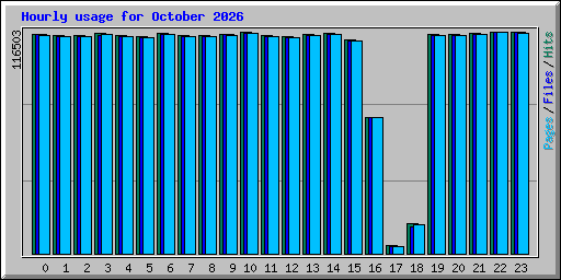 Hourly usage for October 2026